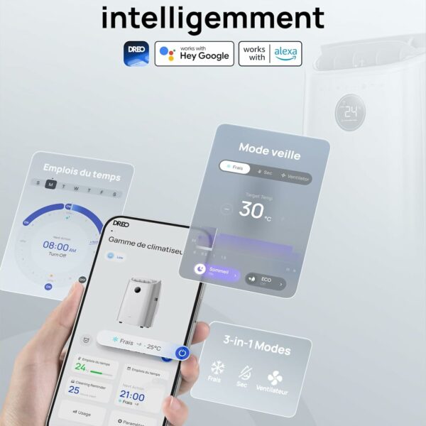 dreo climatiseurs mobiles silencieux 4