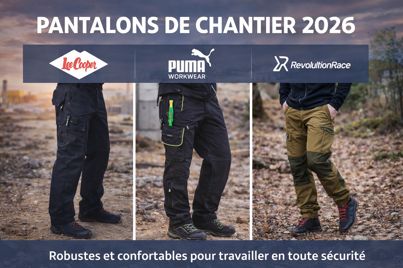 Lire la suite à propos de l’article Top 3 des meilleurs pantalons de chantier en 2026