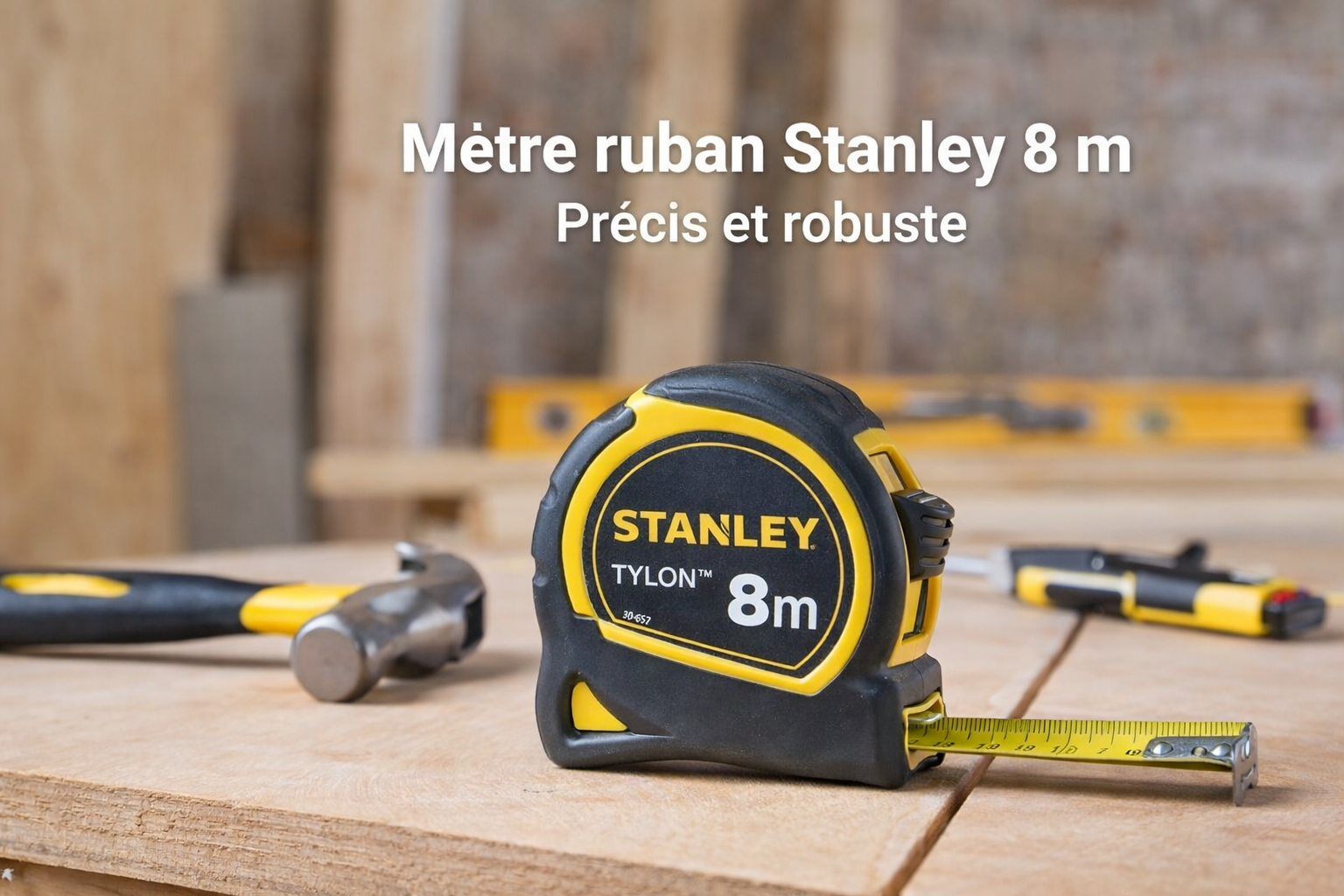 Lire la suite à propos de l’article Mètre ruban 8 m Stanley : l’outil indispensable pour la maison et le chantier