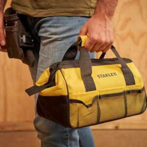 Sac à outils Stanley portable avec poignée renforcée pour dépannage et bricolage quotidien