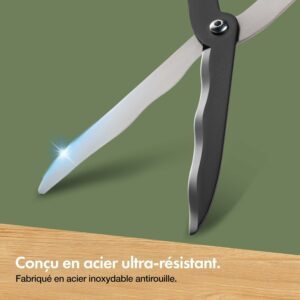 outils entretien jardin en acier inoxydable antirouille avec lames ultra-résistantes