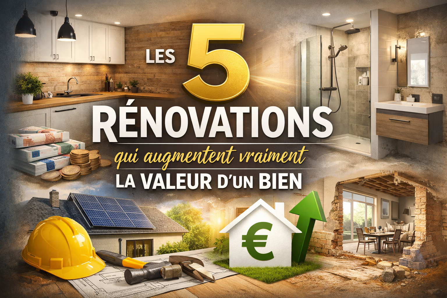 Lire la suite à propos de l’article Les 5 rénovations qui augmentent vraiment la valeur d’un bien