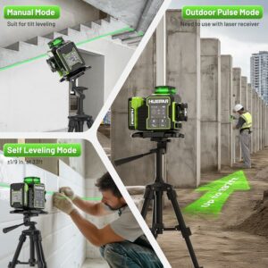 meilleur niveau laser 3x360° en mode auto-nivellement et mode pulse pour chantier intérieur et extérieur