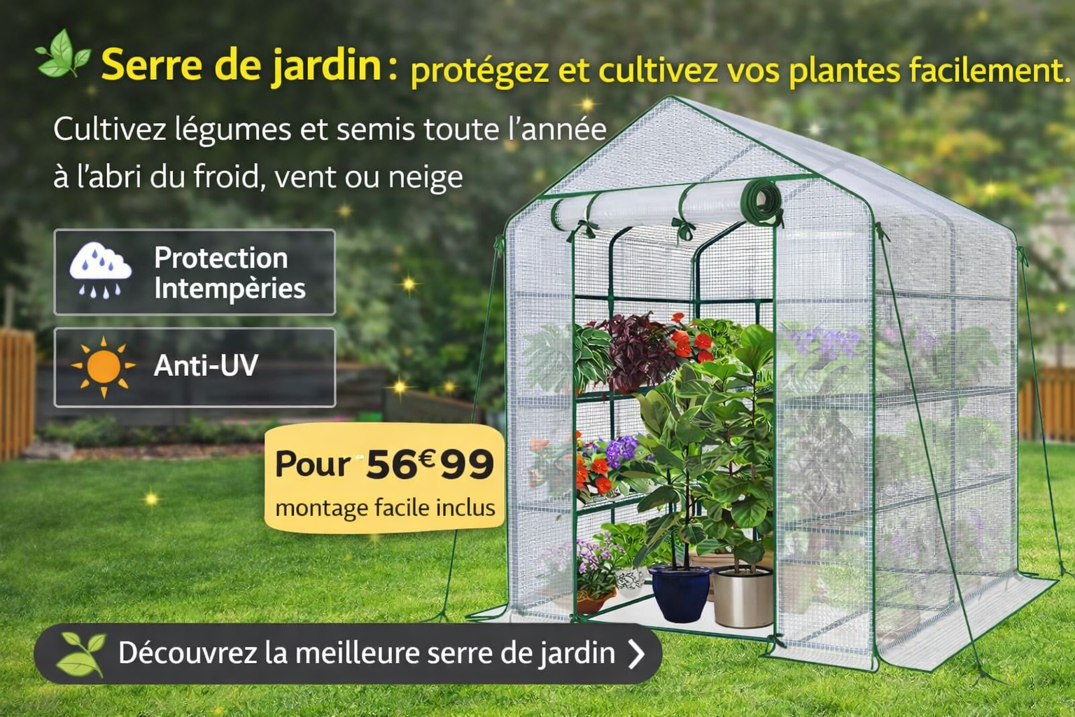 Lire la suite à propos de l’article Serre de jardin : protégez et optimisez vos cultures toute l’année