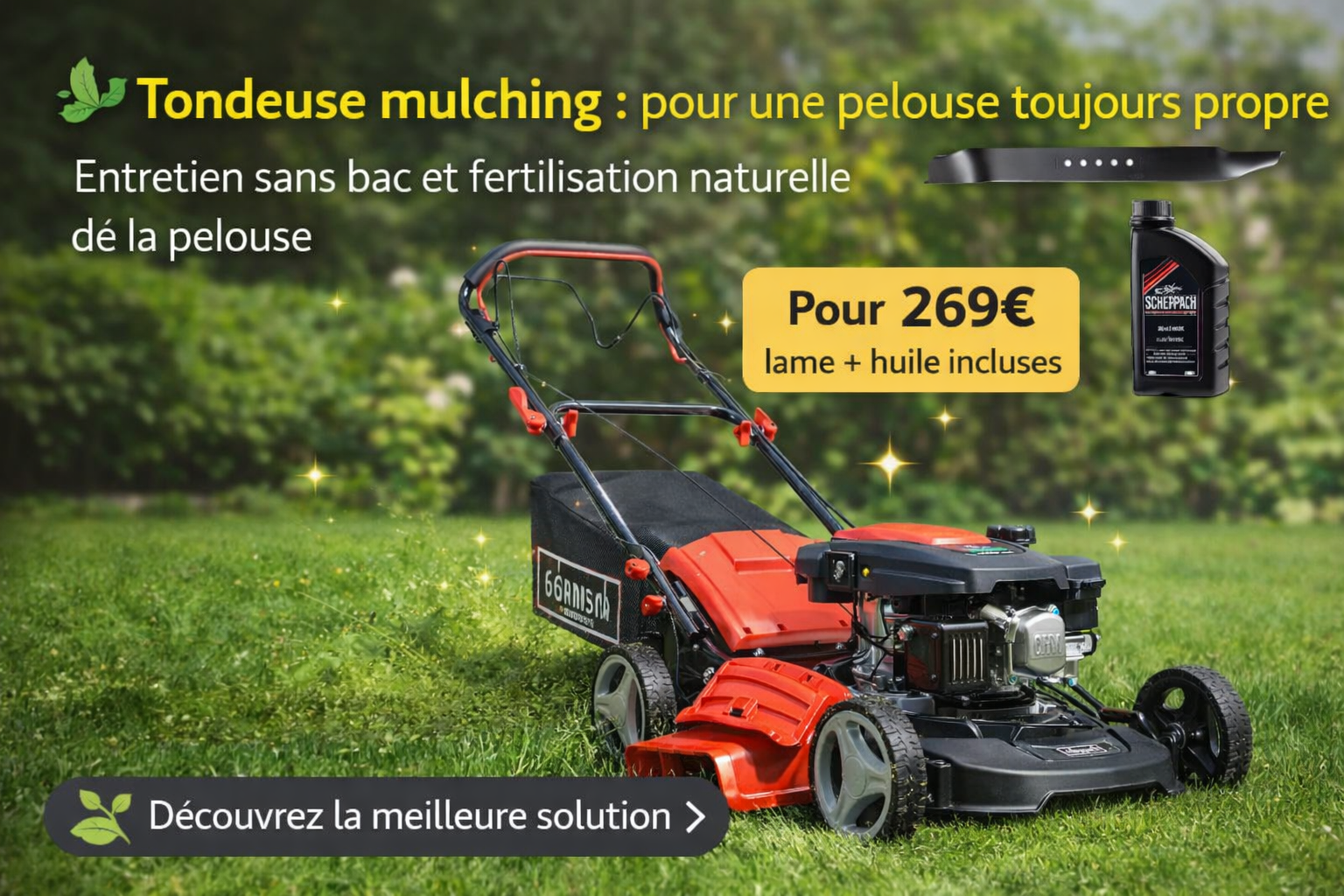 Lire la suite à propos de l’article Tondeuse mulching : la solution pratique pour une pelouse toujours propre