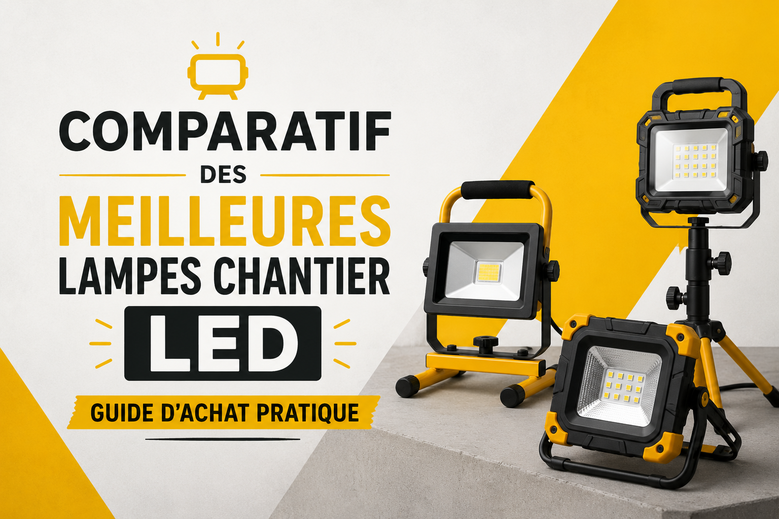 Lire la suite à propos de l’article Comparatif des Meilleures Lampes Chantier LED : Guide d&rsquo;Achat Pratique